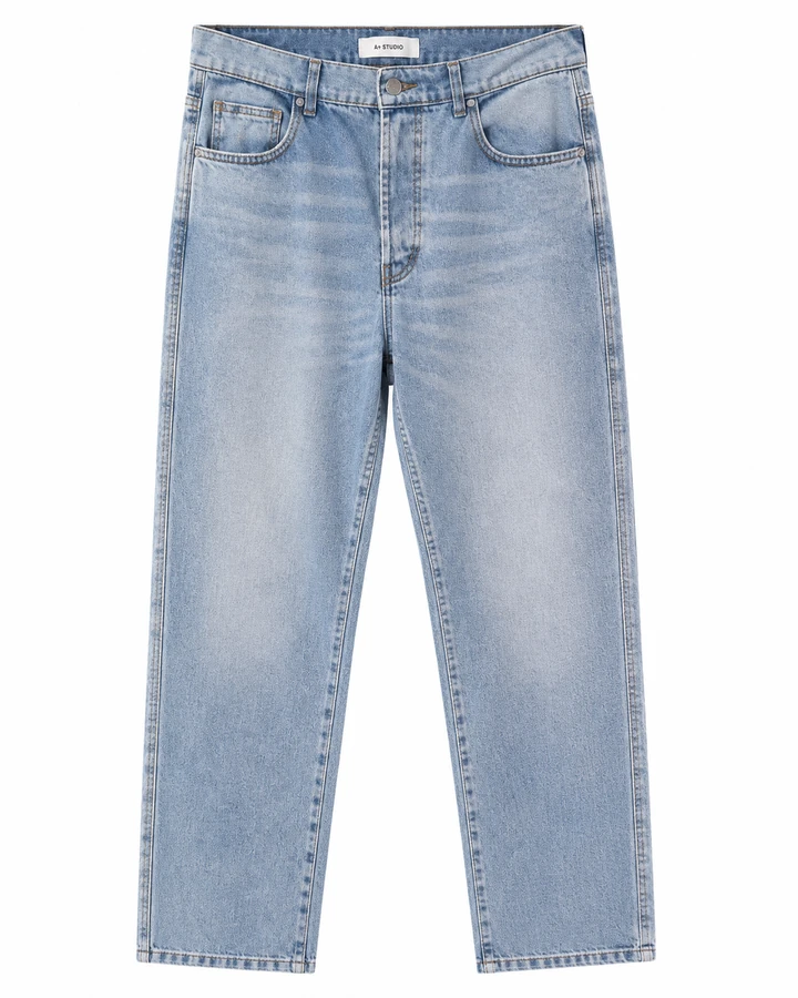 Jeans rectos celeste