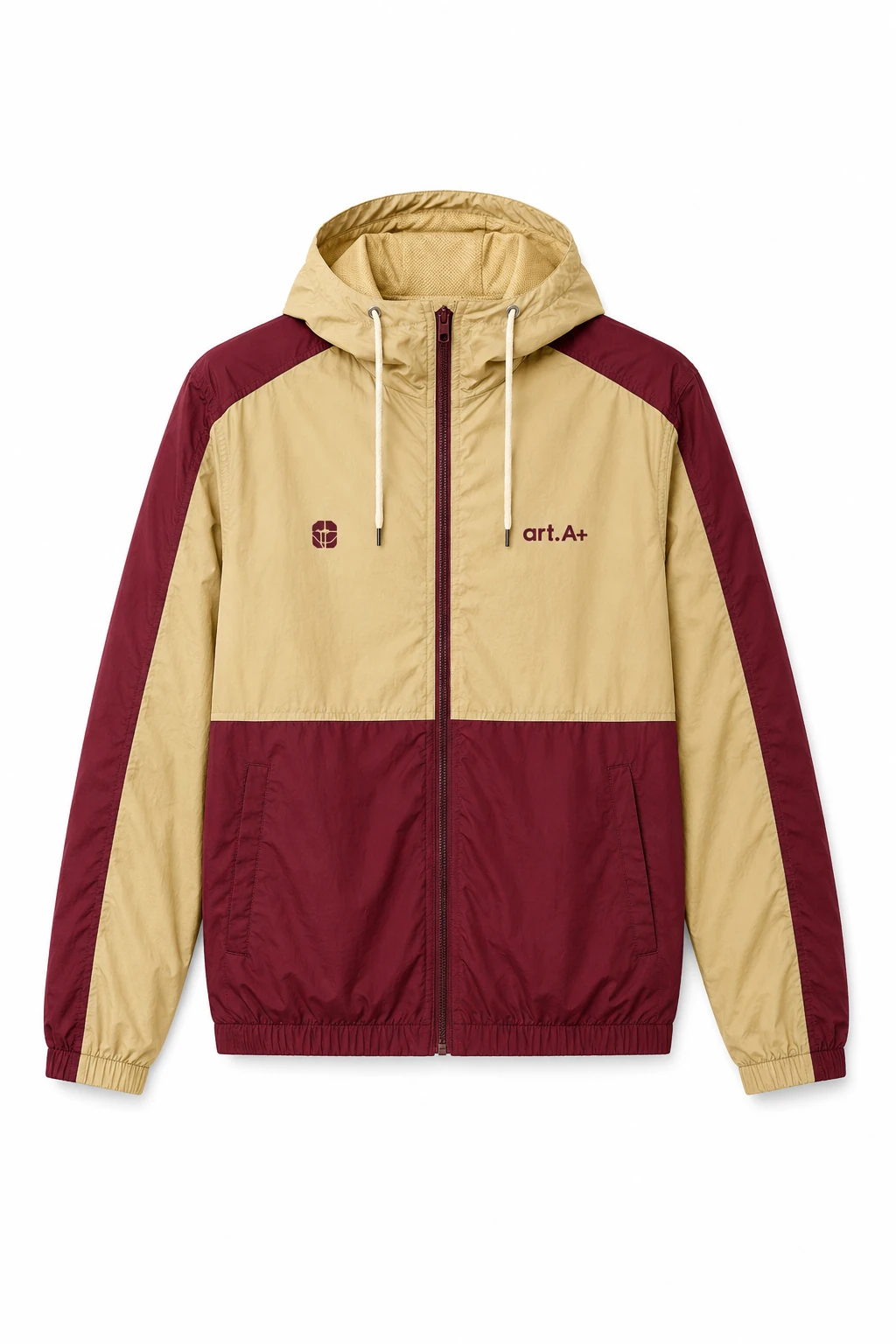 Campera rompevientos bicolor